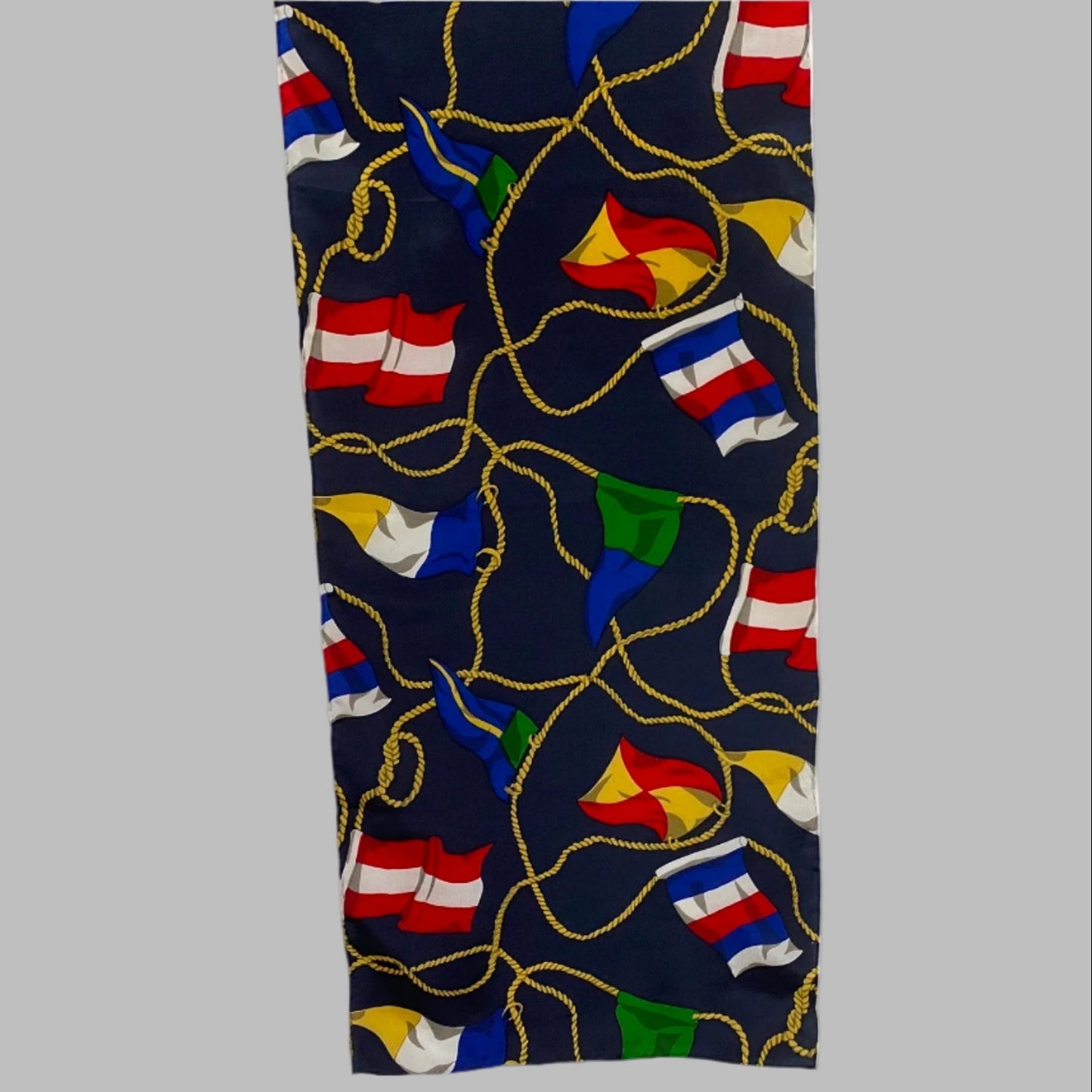 Liz Claiborne Nautical Flags Silk Scarf - Long – 5110