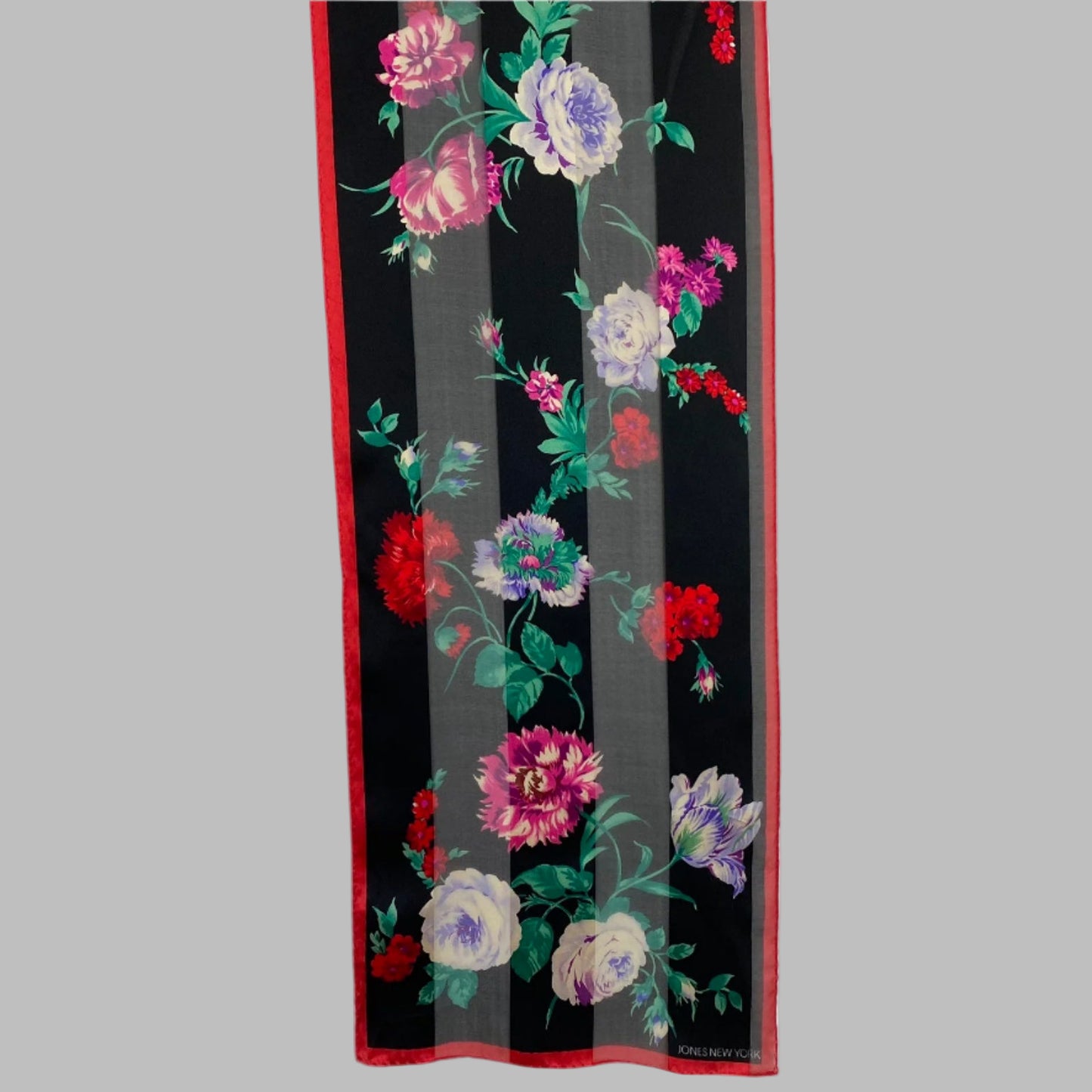 Jones New York Floral Silk Scarf - Long