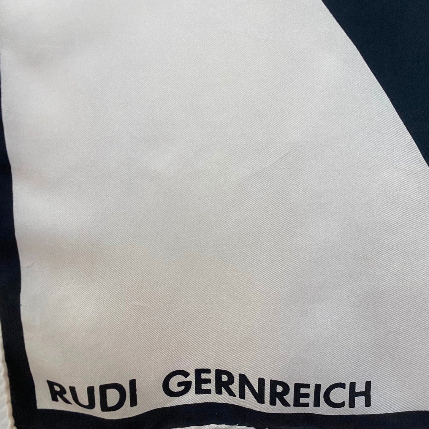 Rudi Gernreich Silk Scarf - Geometric - 15" x 57" Long