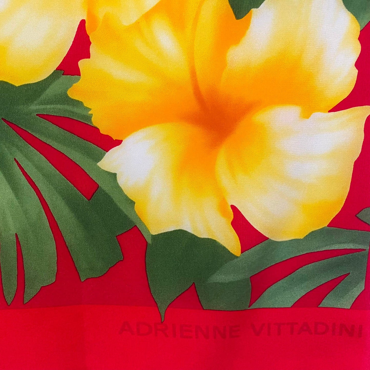 Adrienne Vittadini Floral Silk Scarf - Long - 5116