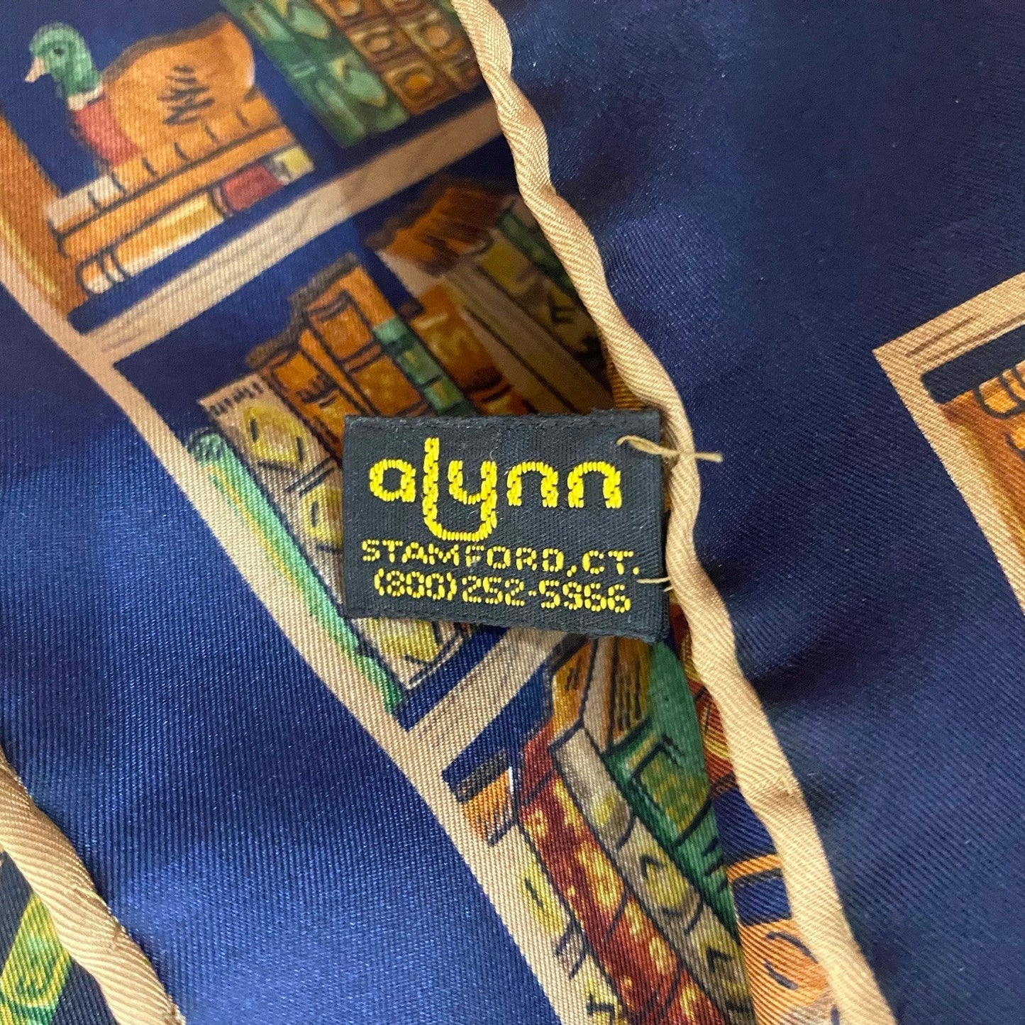 Alynn Library Books Silk Scarf - Long - 5117