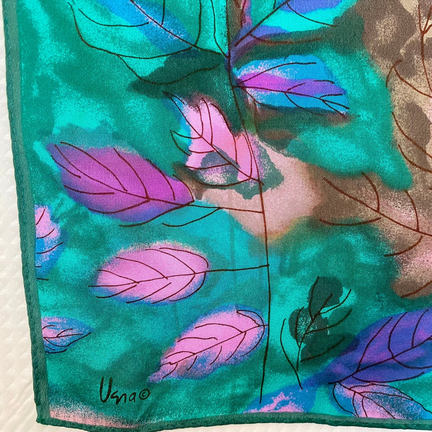 Vera Neumann Foliage Art Silk Scarf - Long – 5131