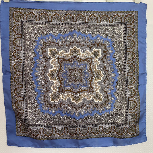 Damon Vintage Silk Pocket Hankie - 18" Square – 5135