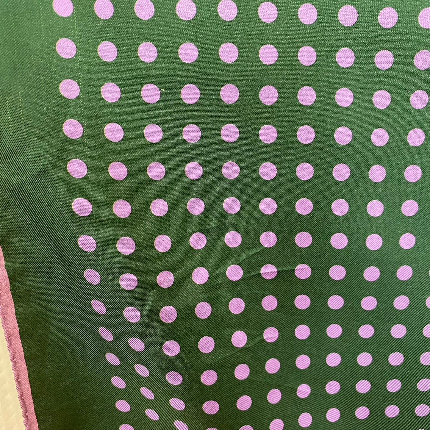 XMI Polka Dot Silk Mens 16" Pocket Hankie - Square - 5139