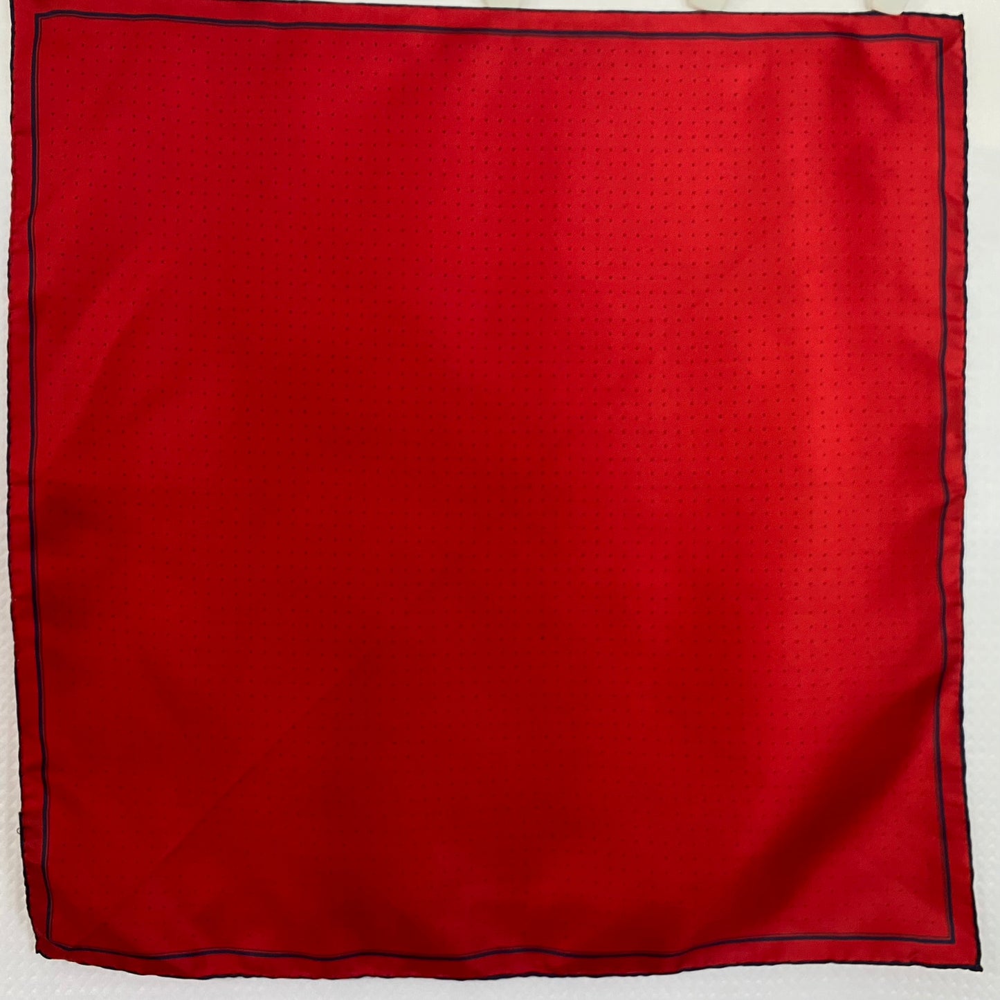 Ashear Polka Dot Mens Silk Pocket Hankie - 19" Square - 5140