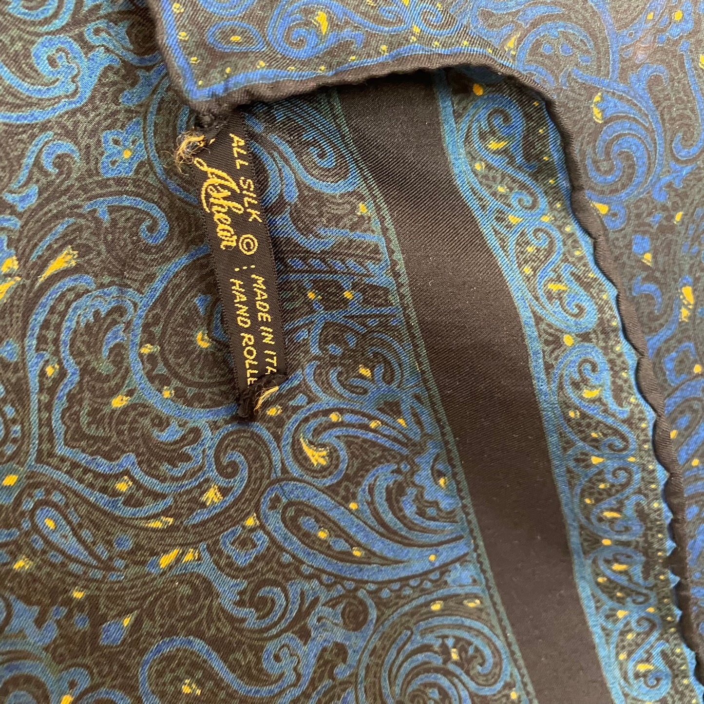 Ashear Paisley Silk Pocket Hankie - Square - 5144