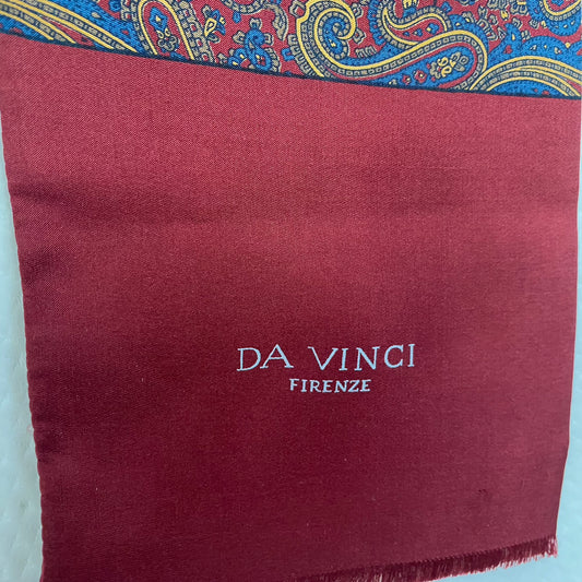 Da Vinci Firenze Mens Paisley Silk Scarf - Long – 5153