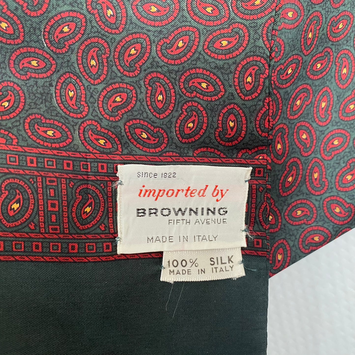 Browning Fifth Avenue Paisley Silk Scarf - Long