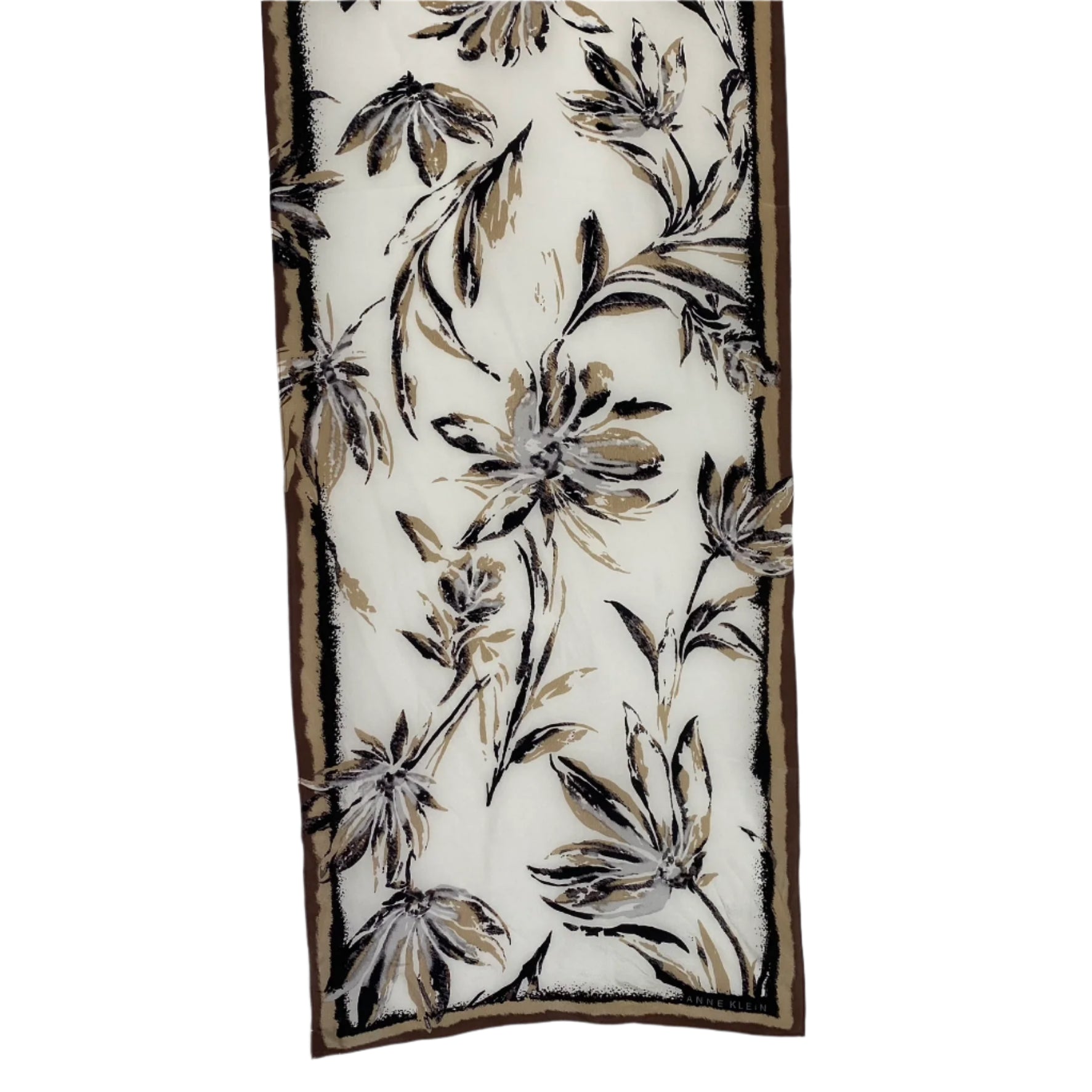 Floral patterned fabric on a plain background