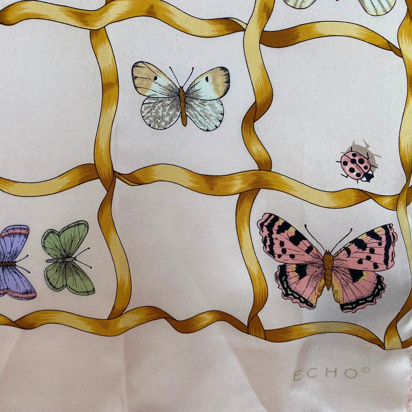 Echo Butterflies Silk Scarf - Long – 5157