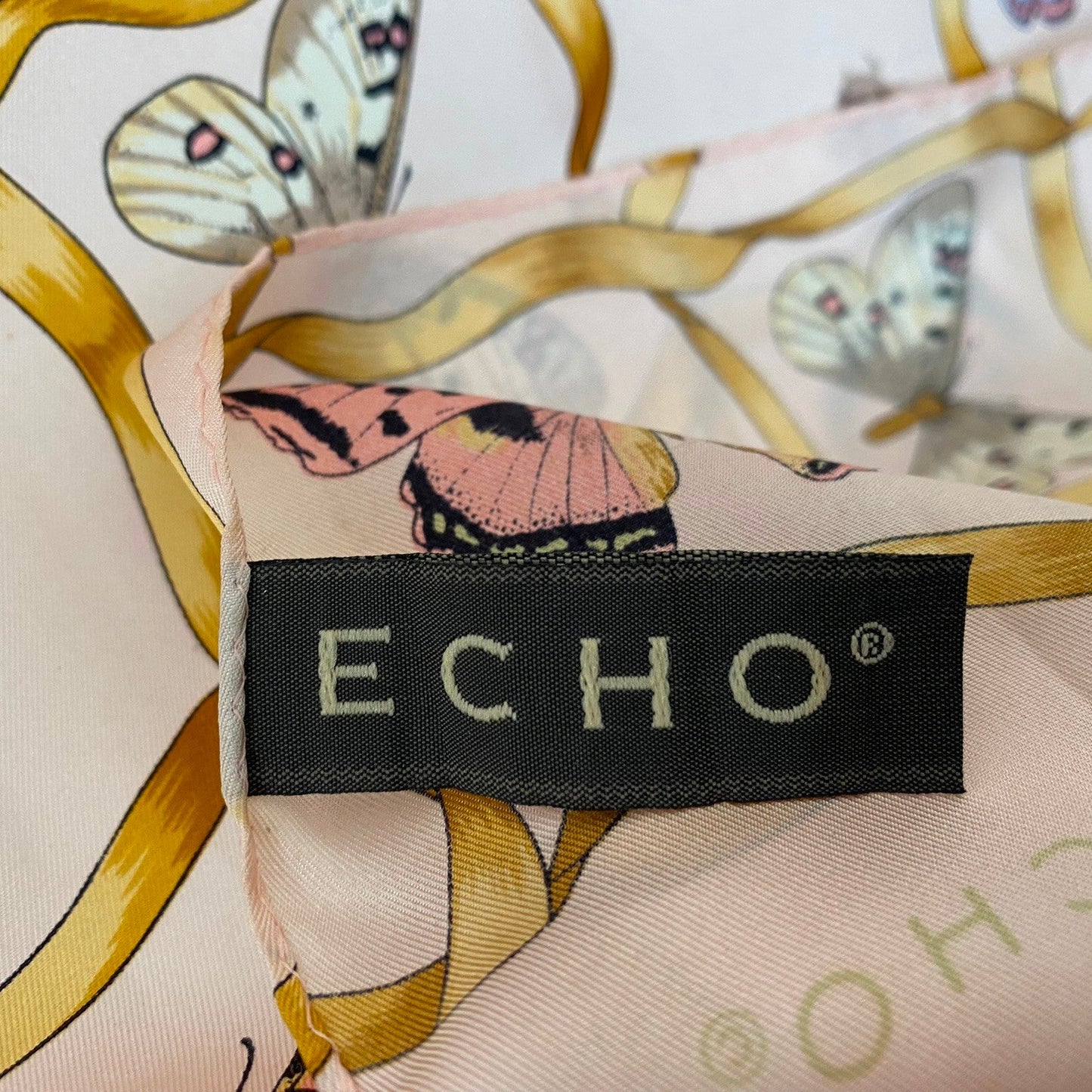 Echo Butterflies Silk Scarf - Long – 5157