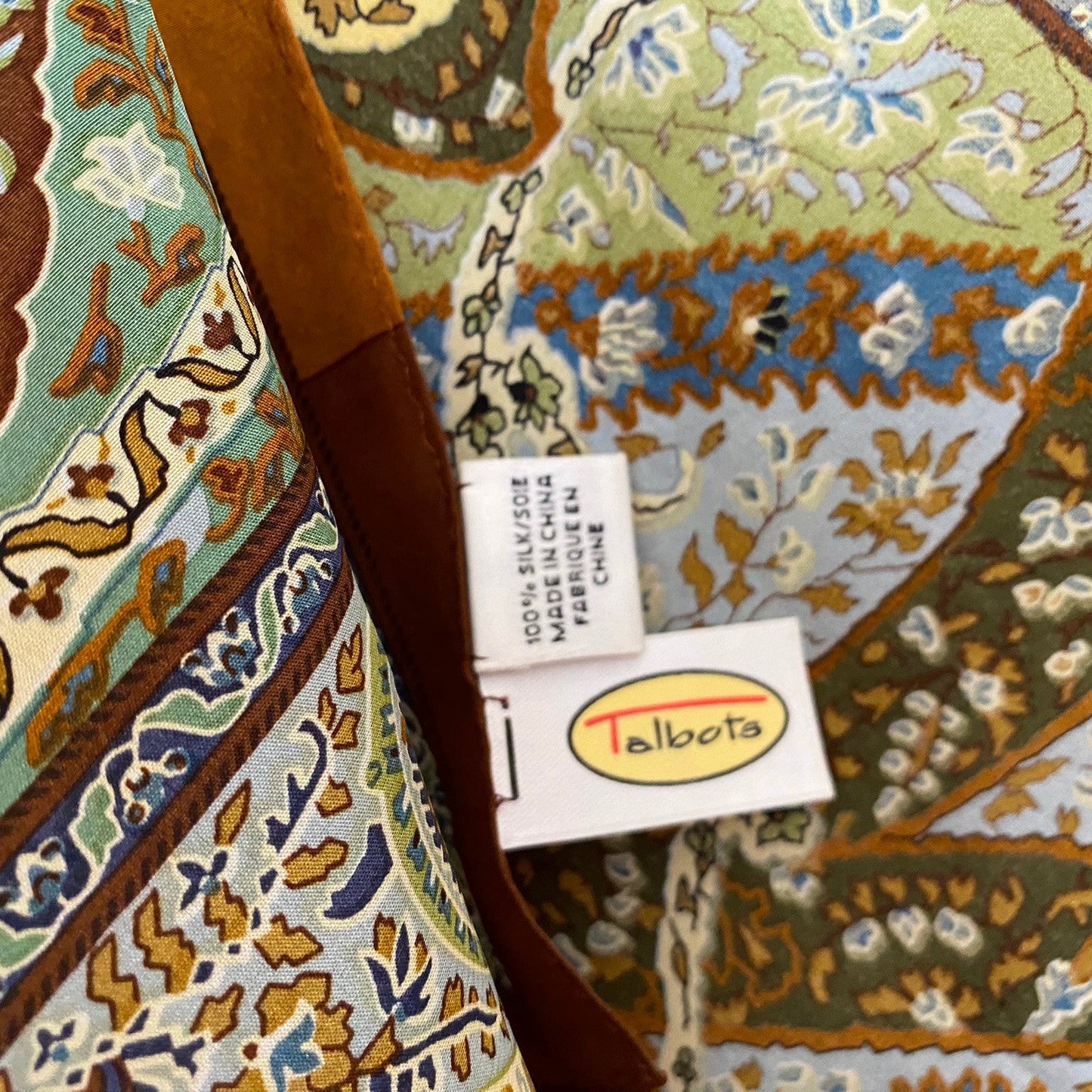 Talbots Paisley Art Silk Scarf - Long