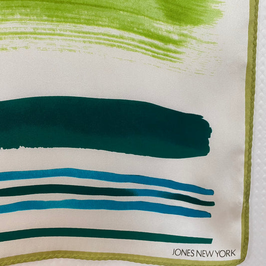 Jones New York Abstract Art Silk Scarf - Long – 5168