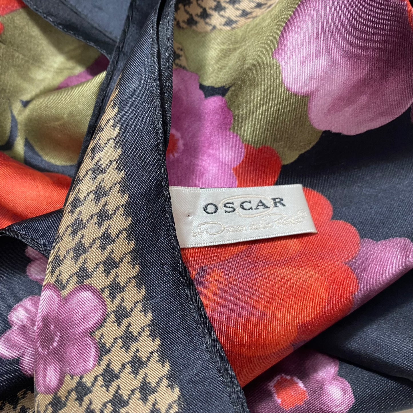 OSCAR DE LA RENTA Floral  Silk Scarf - Long