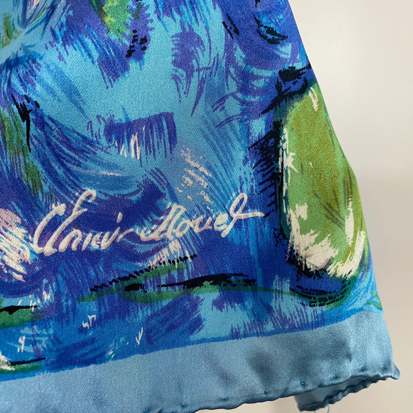 Monet Water Lilies Painting Silk Scarf - Long – 5180