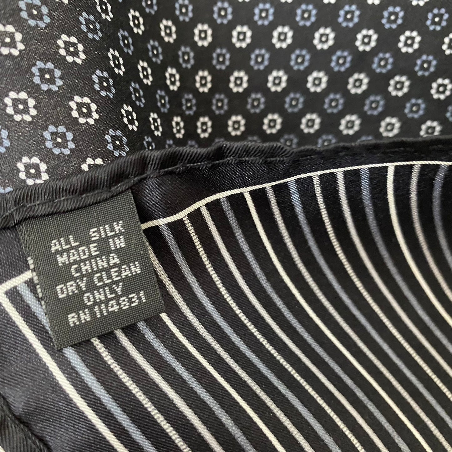 4 Pattern Silk Scarf Pocket Square Hankie - 5182