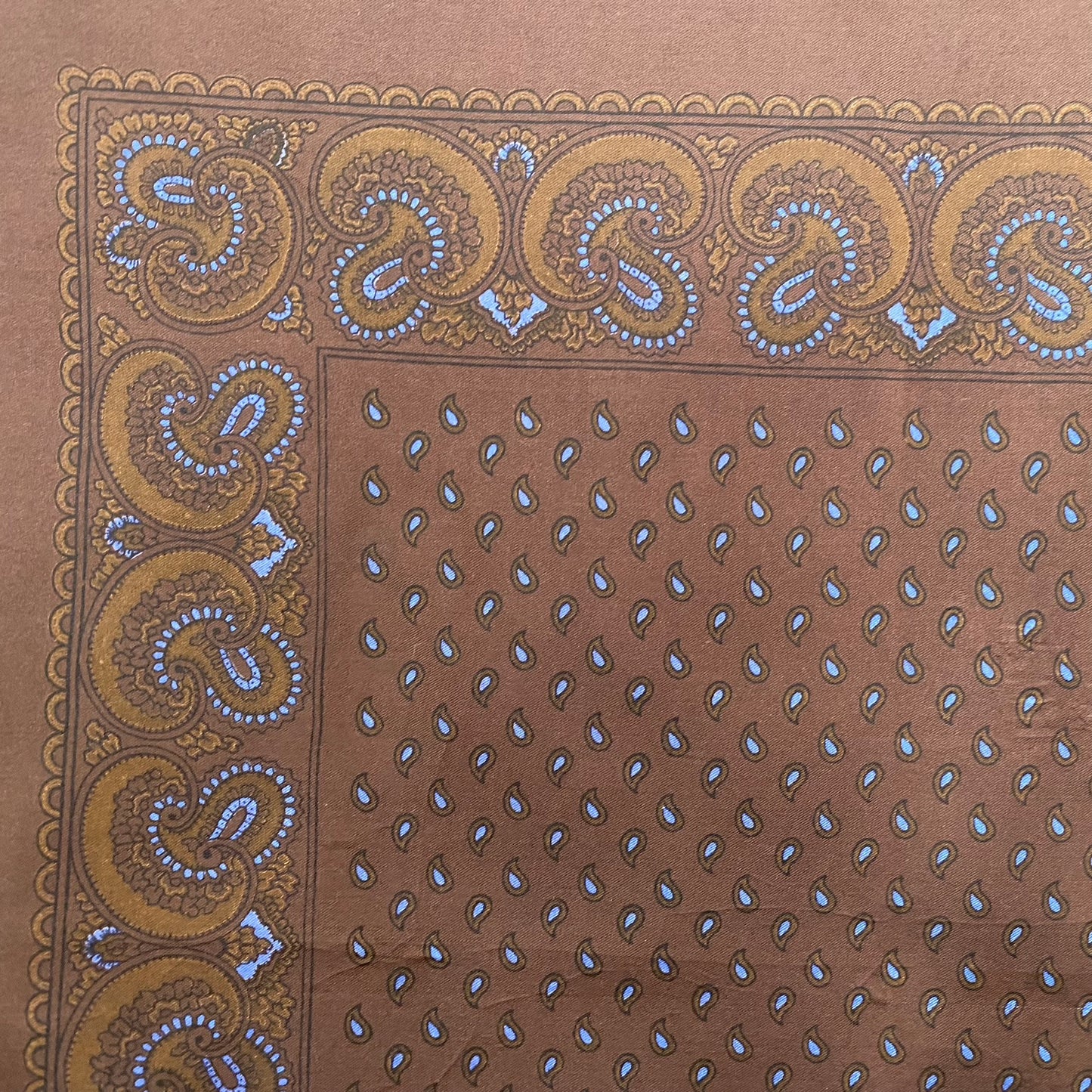 Paisley England Silk Scarf Pocket Square Hankie – 5183