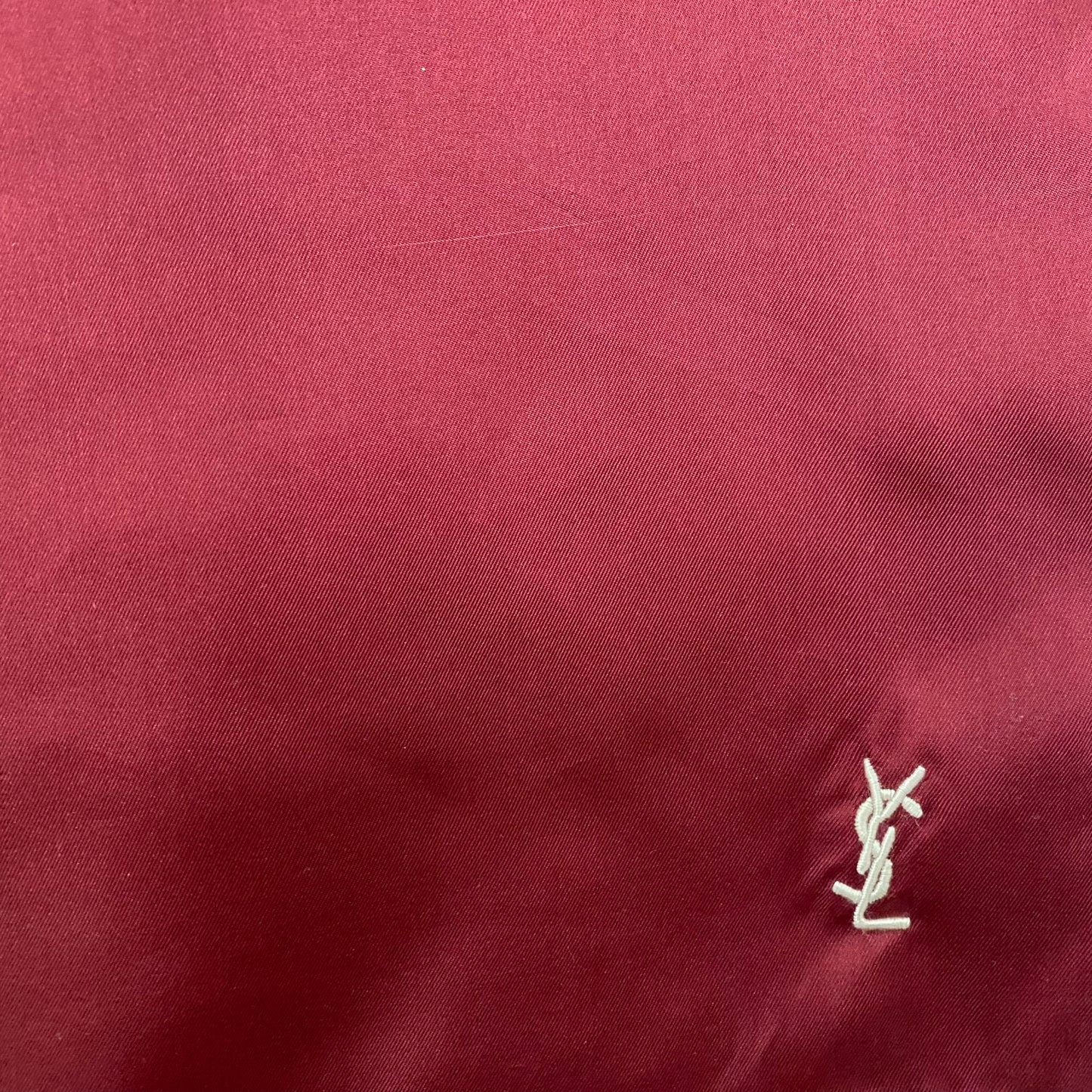 YSL Yves Saint Laurent Silk Scarf Pocket Square Hankie Square - 5191