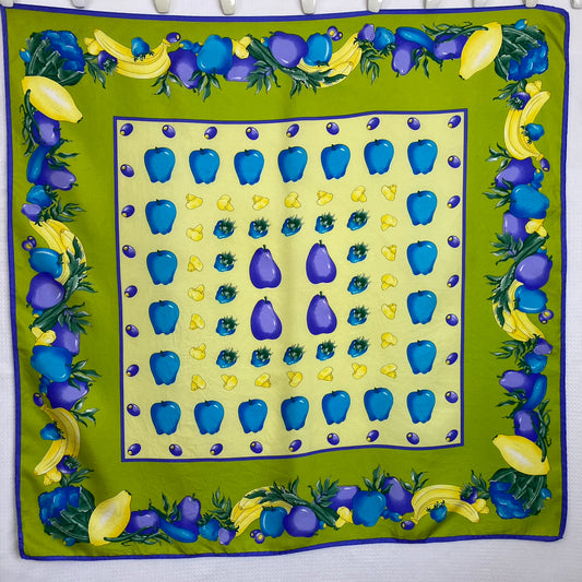 Stunning Fruit Vegetable Silk Scarf - Square – 5196
