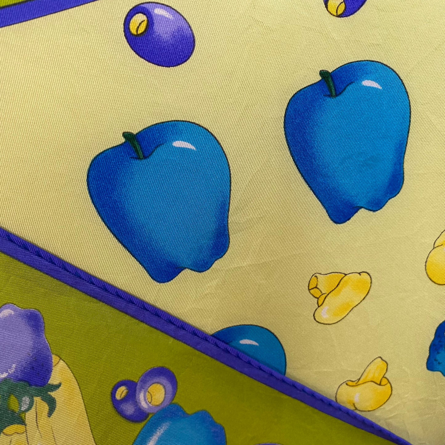 Stunning Fruit Vegetable Silk Scarf - Square – 5196