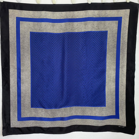 Echo Geometric Silk Scarf - Square – 5208