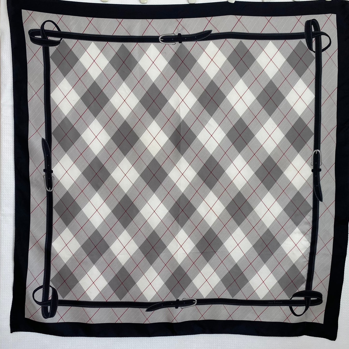 Ann Taylor Equestrian Silk Scarf - Square - 5209