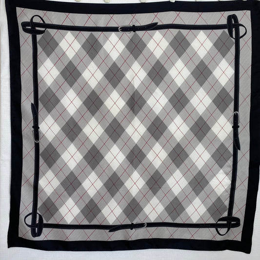 Ann Taylor Equestrian Silk Scarf - Square - 5209