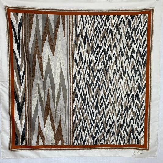 Jim Thompson Animal Print Thai Silk Scarf - Square – 5218