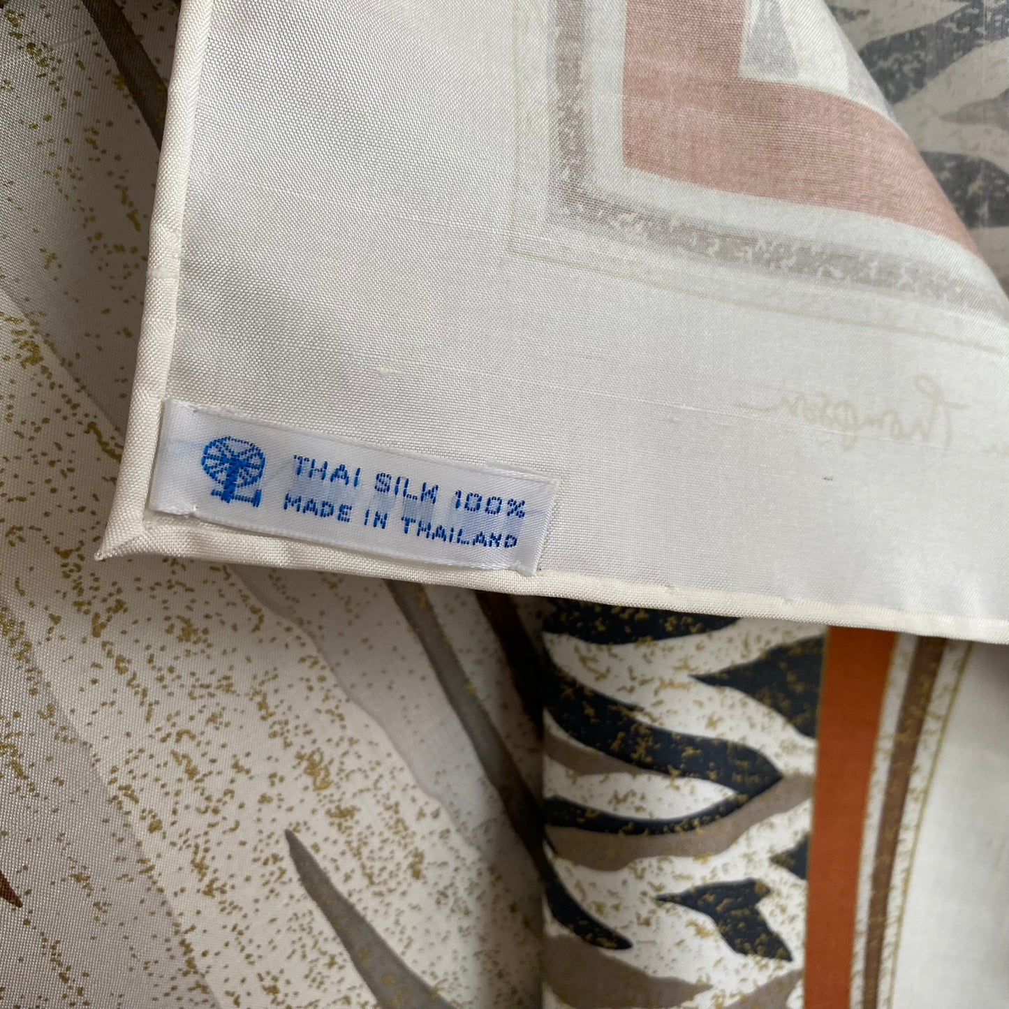 Jim Thompson Animal Print Thai Silk Scarf - Square – 5218