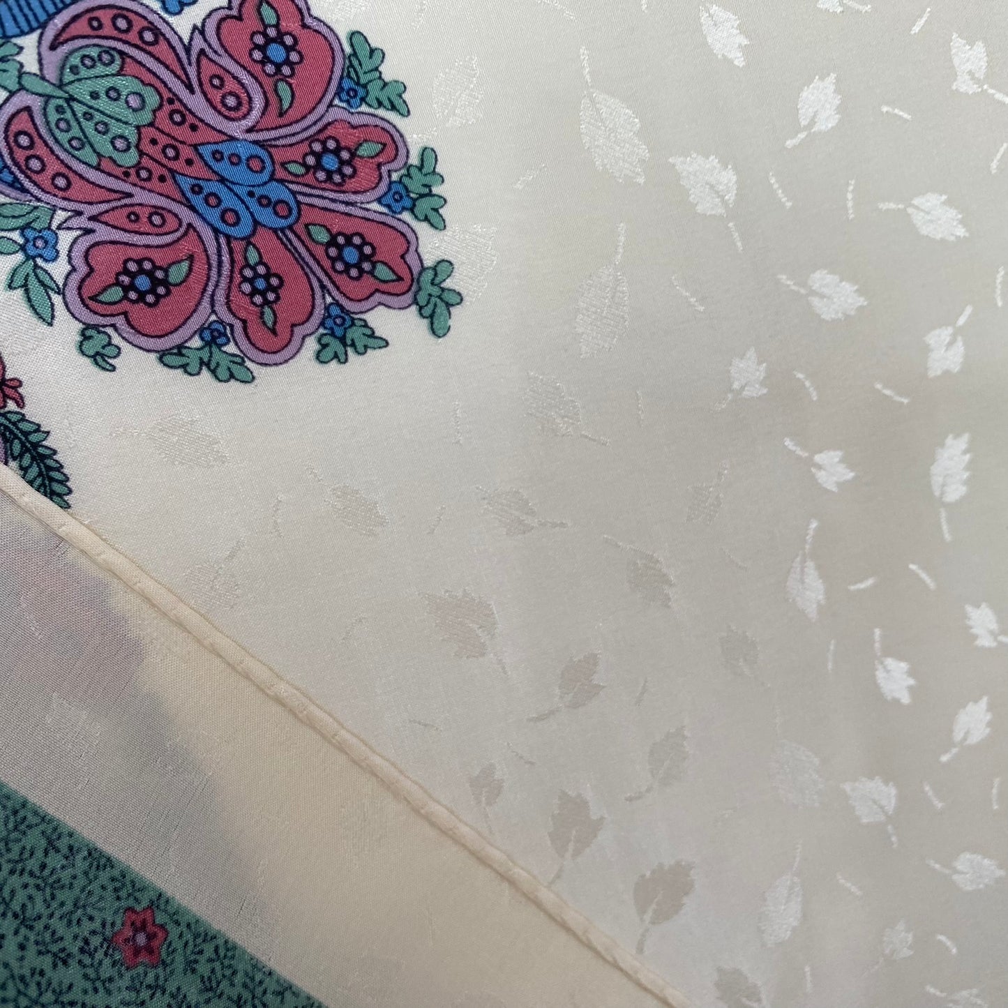 Ginnie Johansen Floral Jacquard Silk Scarf - Square – 5221