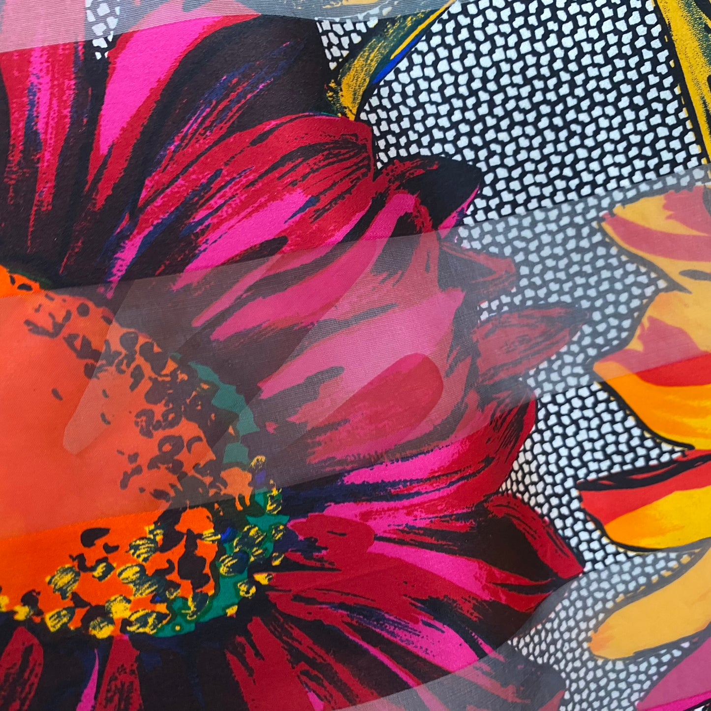 Ellen Tracy Floral Silk Scarf - Square – 5222