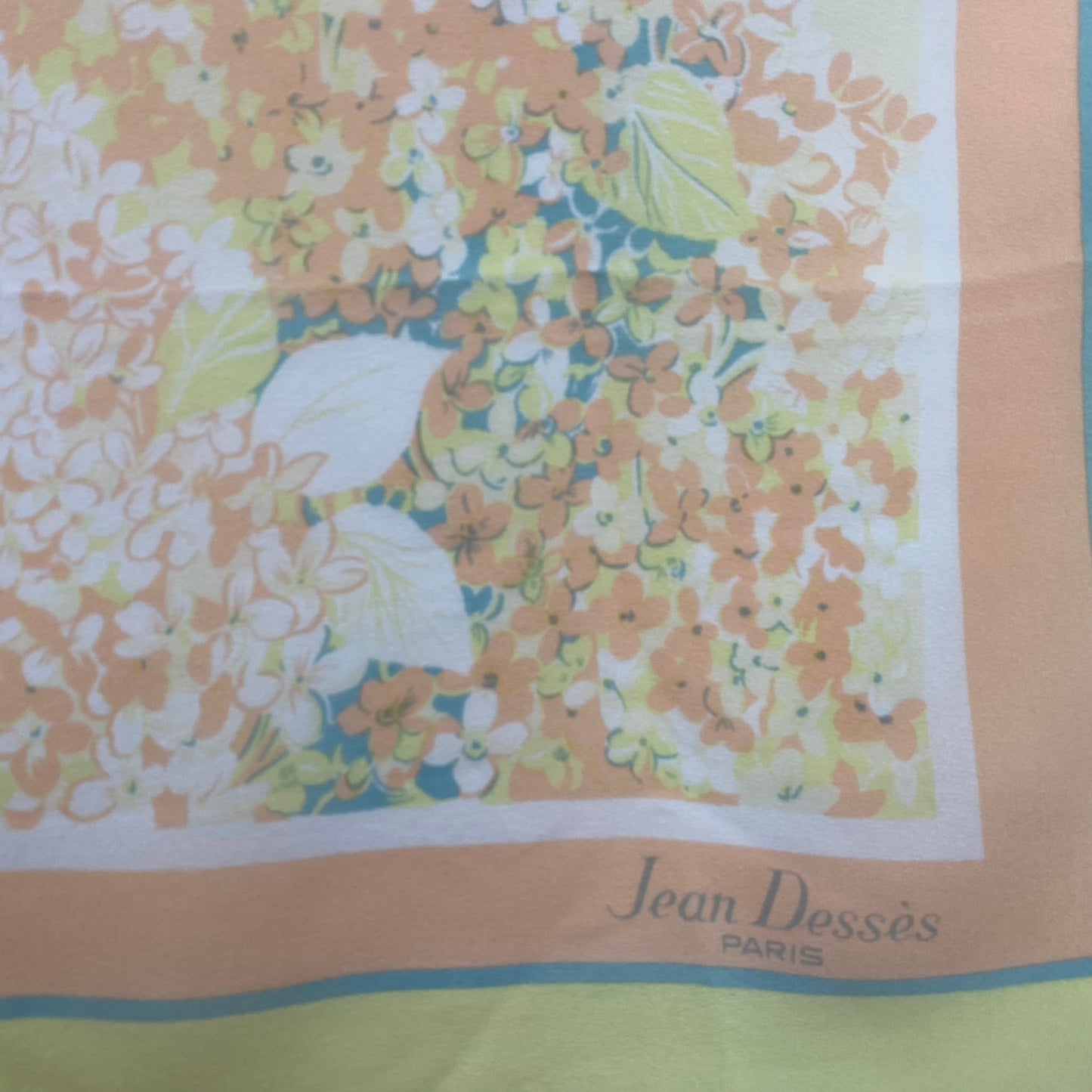 Jean Desses France Floral Silk Scarf - Square – 5223