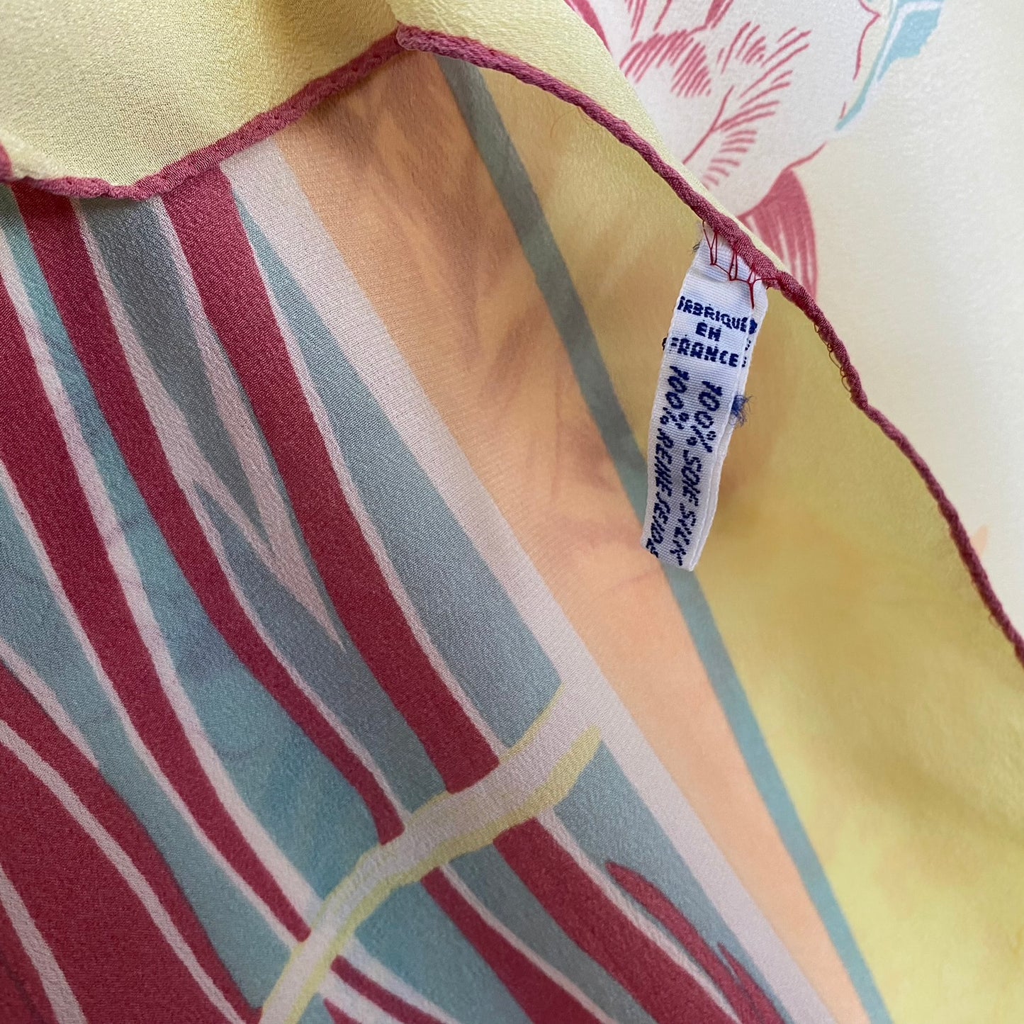 Jean Desses France Floral Silk Scarf - Square – 5223