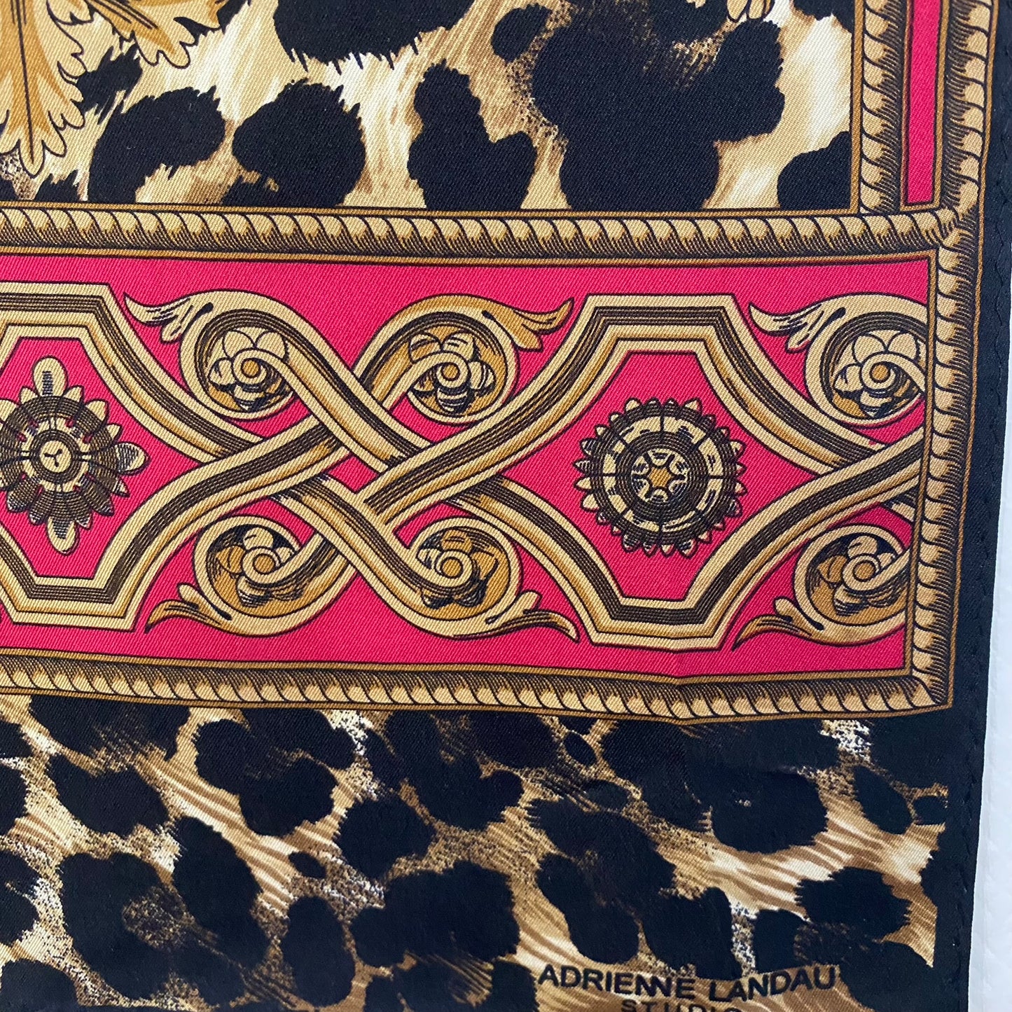 Adrienne Landau Animal Print Silk Scarf - Long - 5225