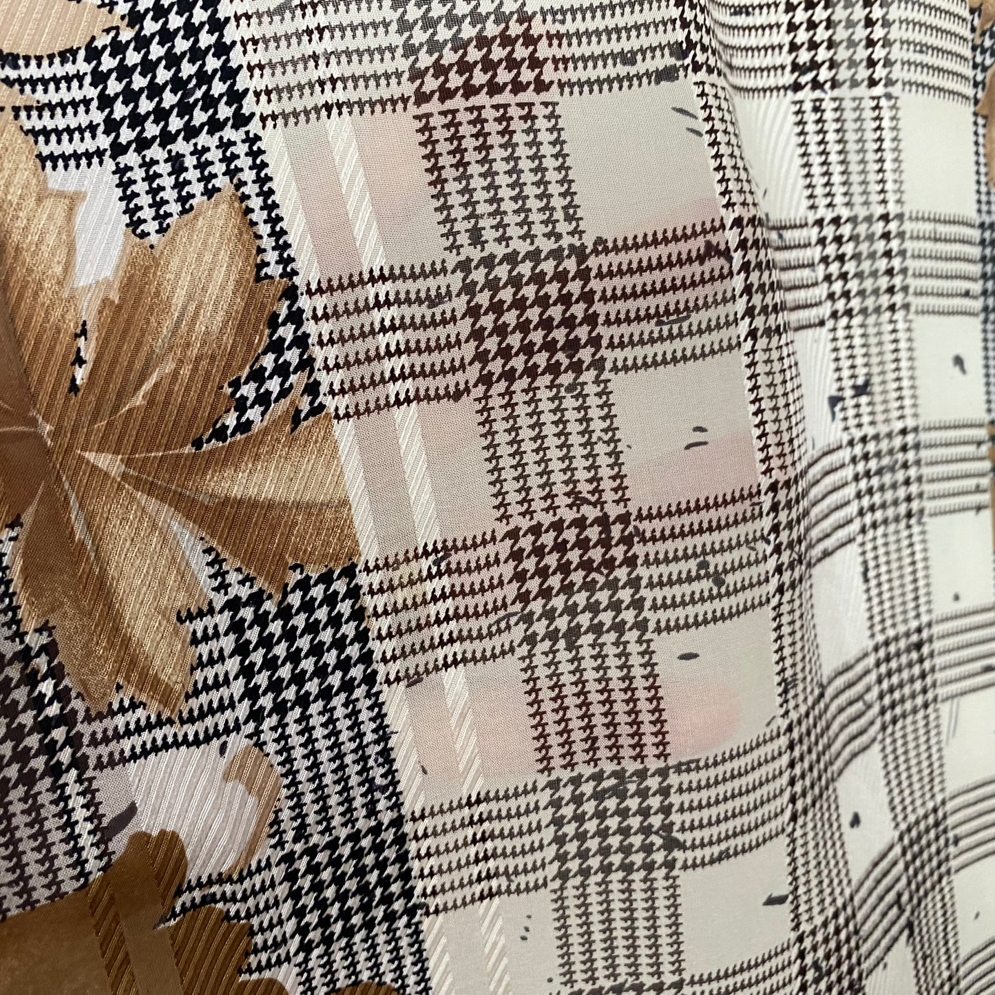 Jones New York Floral Houndstooth Silk Scarf - Long – 5227