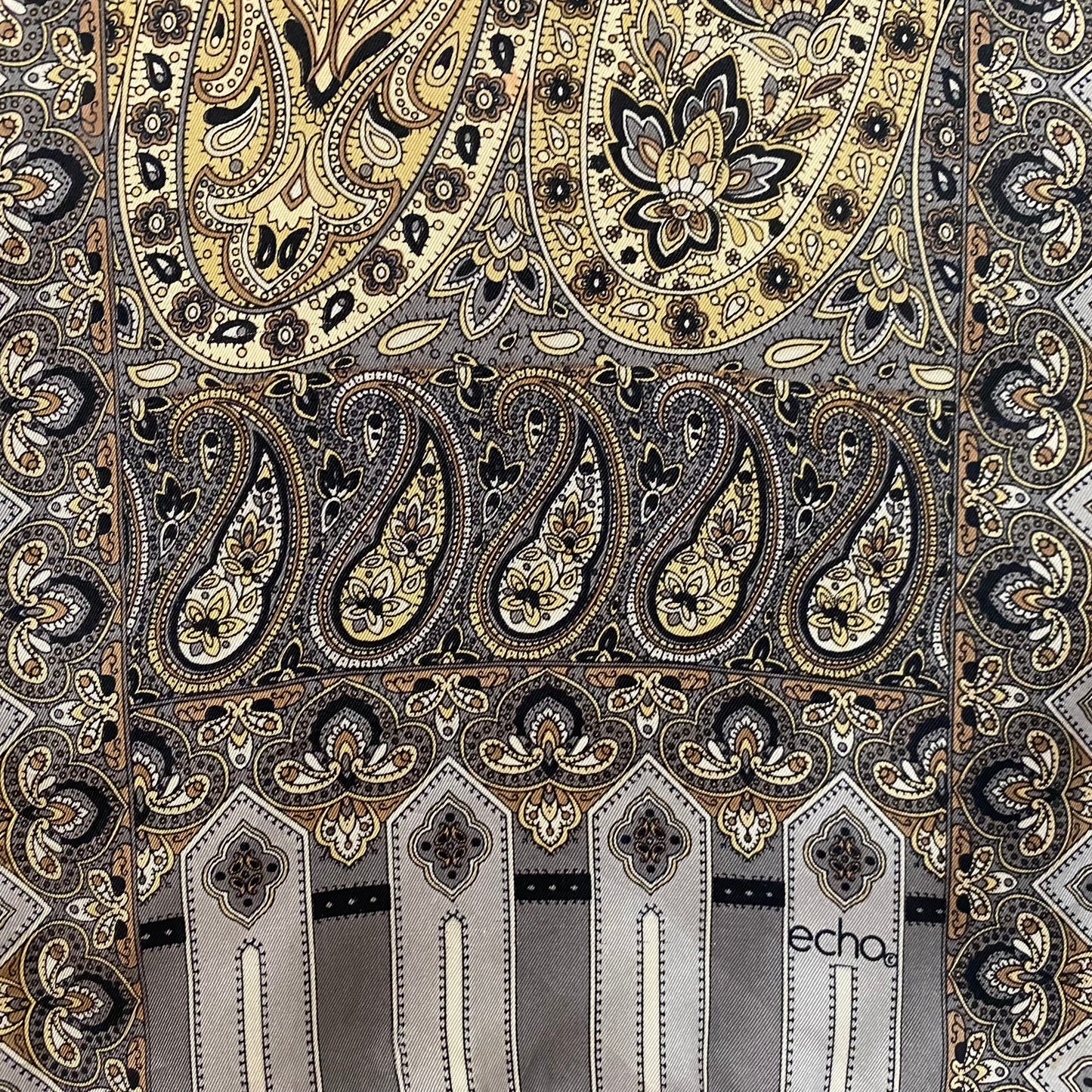 Echo Paisley Floral Silk Scarf - Long – 5237