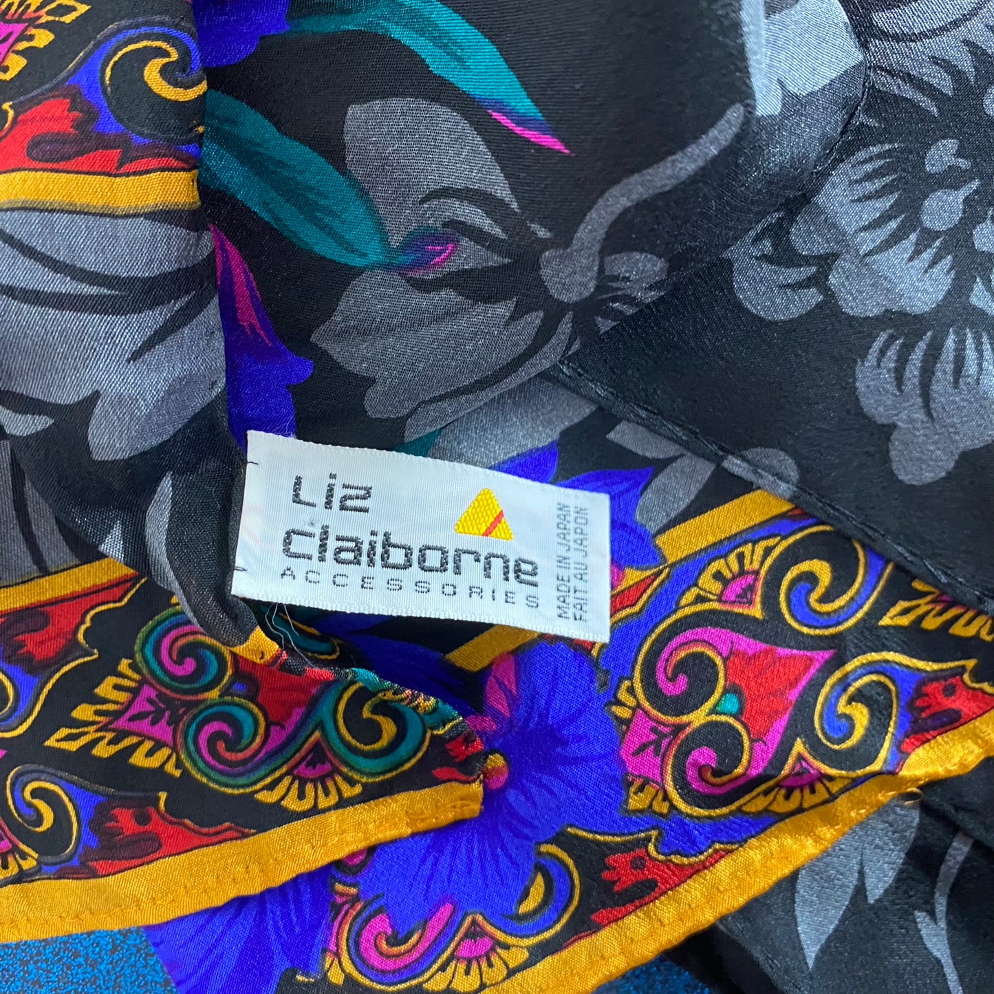 Liz Claiborne Floral Silk Scarf - Long – 5241