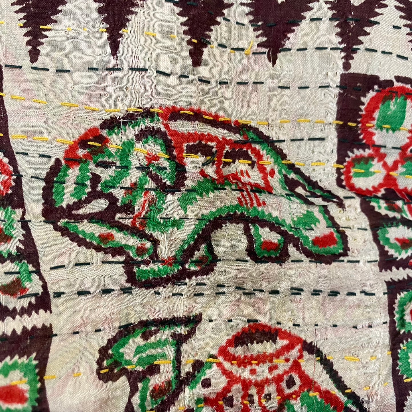 Hand Made India Upcycled Reversible Silk Scarf - Long - 5249