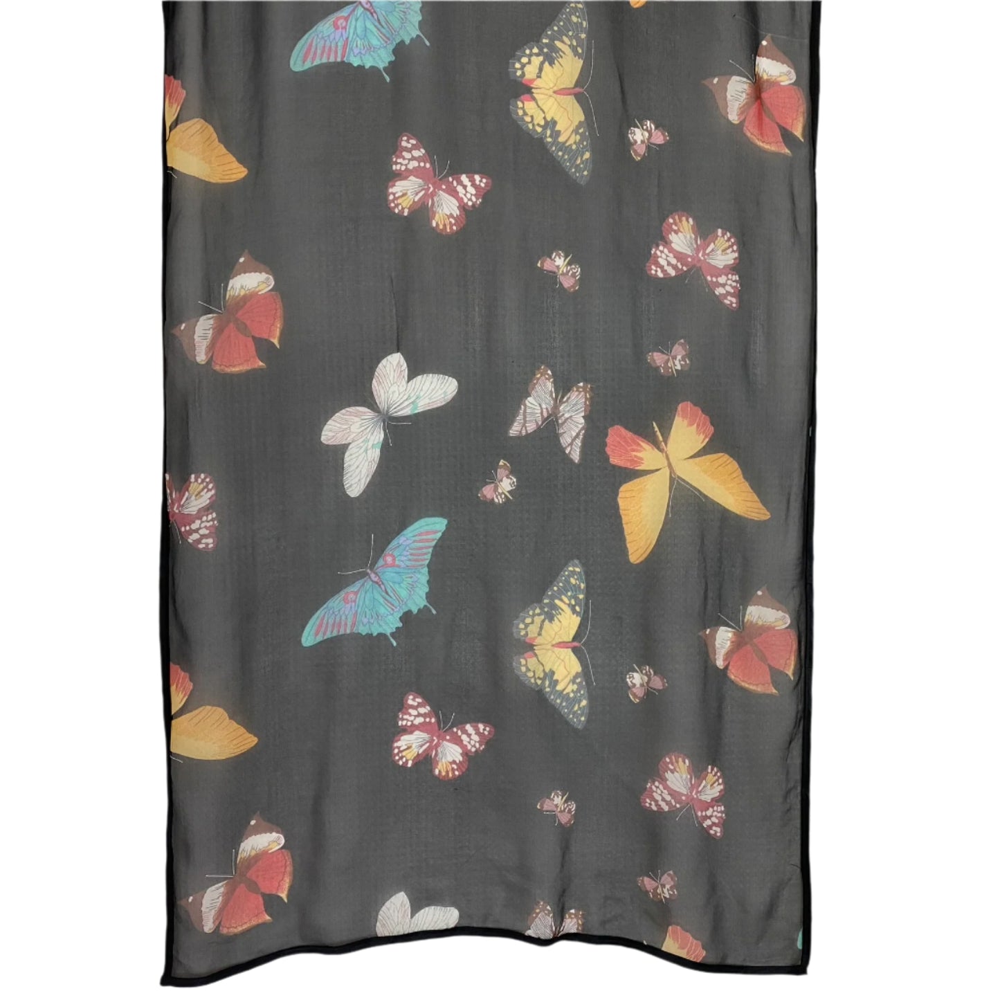BERNIE OF NEW YORK Long Silk Scarf - Butterfly Design - SKU 5257