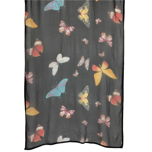 BERNIE OF NEW YORK Long Silk Scarf - Butterfly Design - SKU 5257
