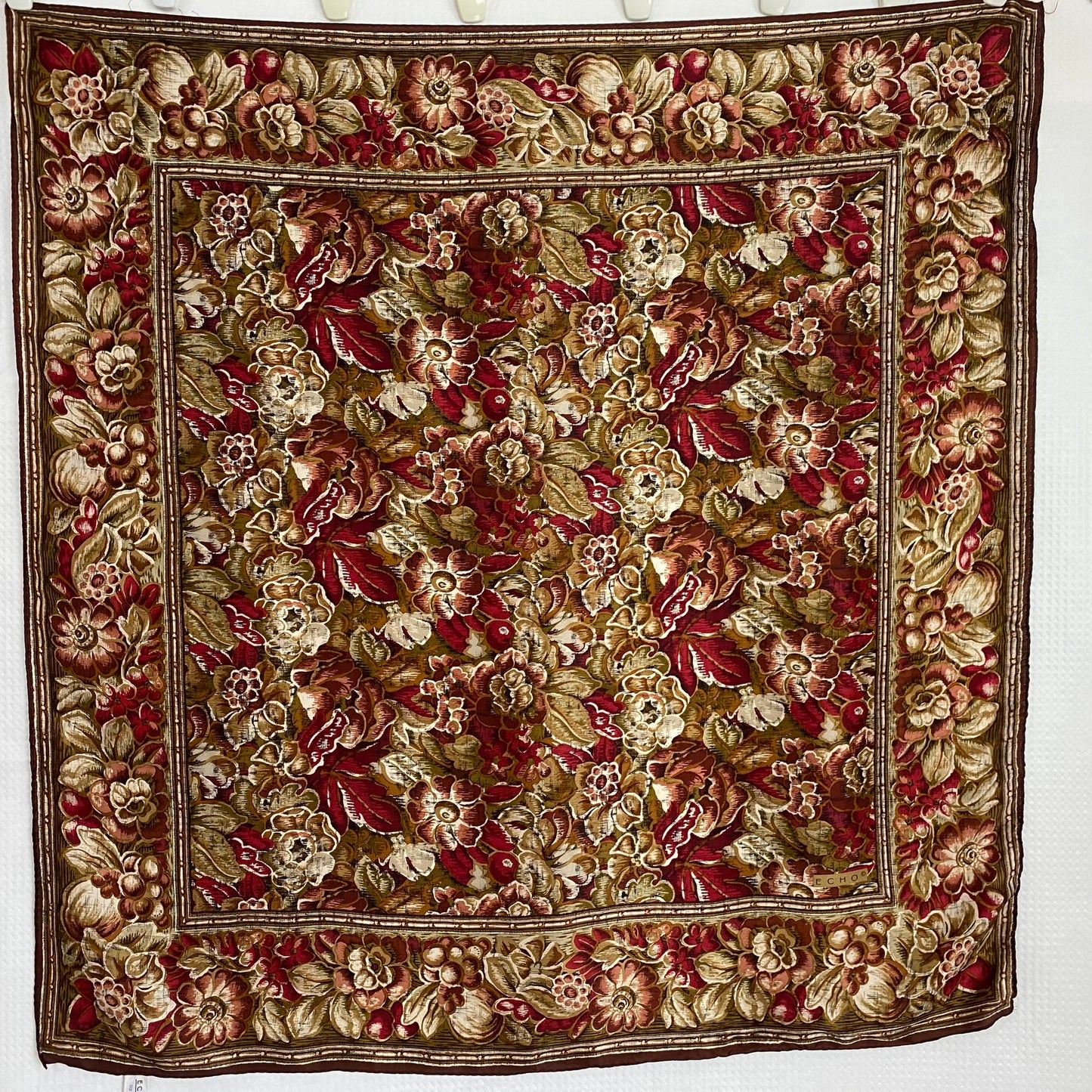 Echo Floral Silk Scarf - Square - 5258