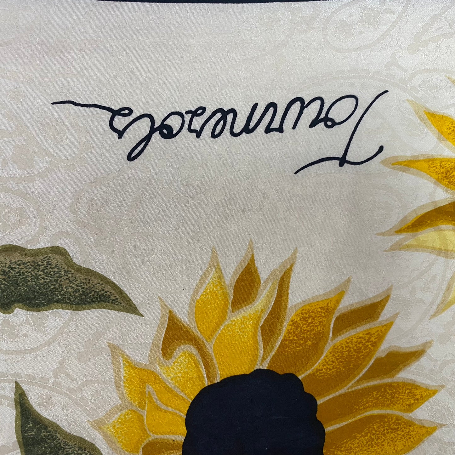 Sophie Sunflower Silk Scarf Square - 5261