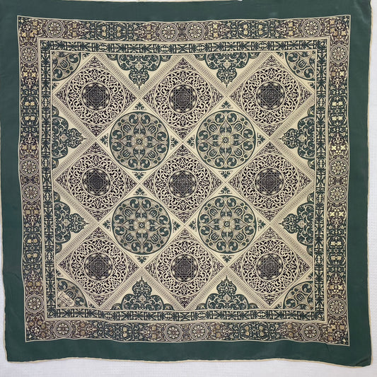 Vivaldi Saf Ipek Floral Silk Scarf - Square