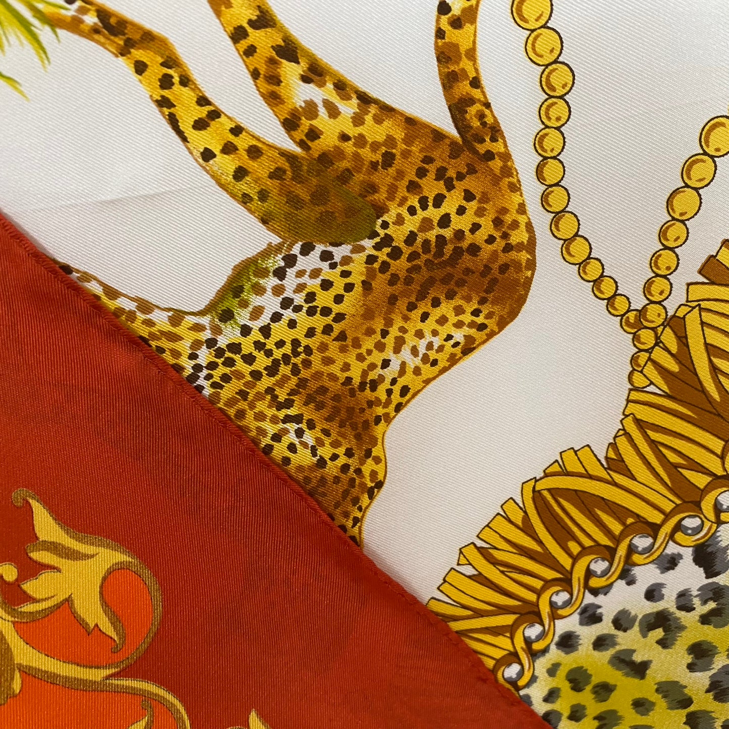 Regal Leopards Wearable Art Silk Scarf - Square - 5268