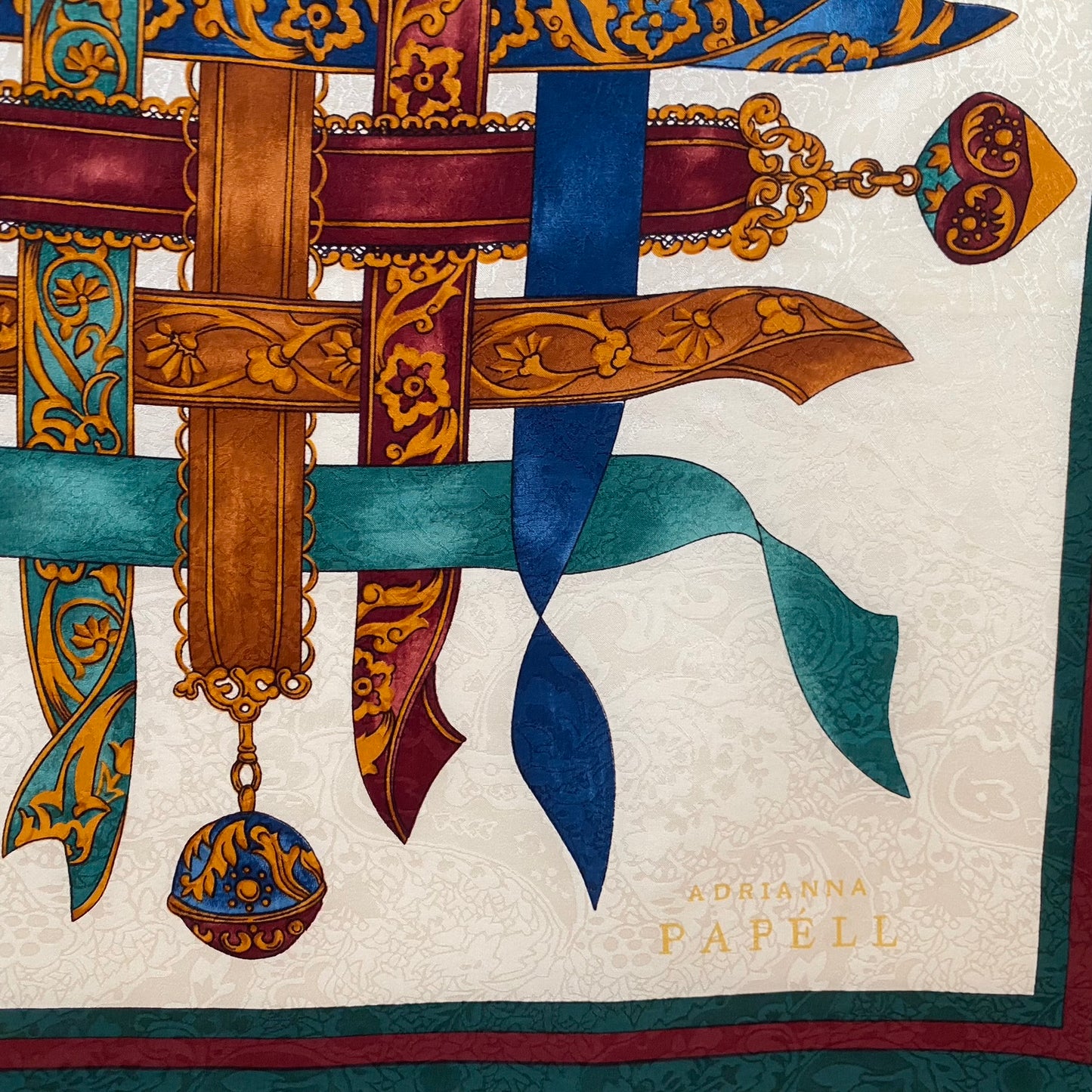 ADRIANNA PAPELL Designer Silk Scarf Square - 5269