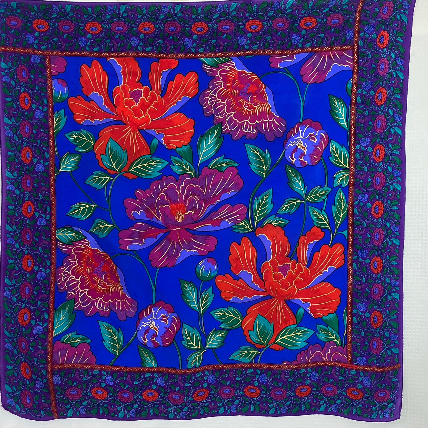 Liz Claiborne Floral Silk Scarf - Square - 5274