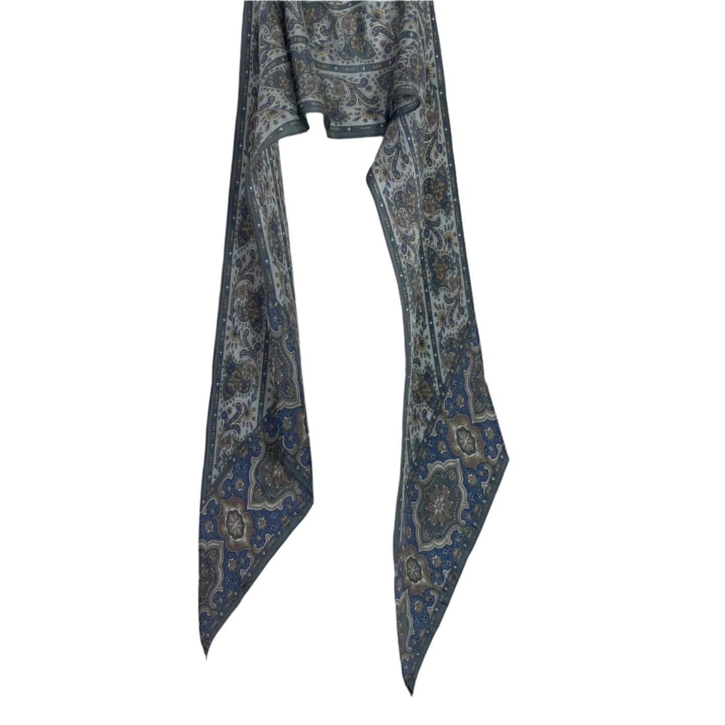 Liz Claiborne Patterned scarf on a light gray background