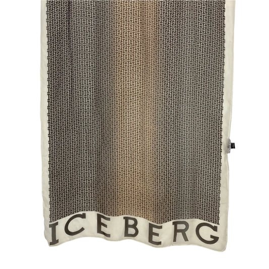 Scarf with 'Iceberg' branding on a white background