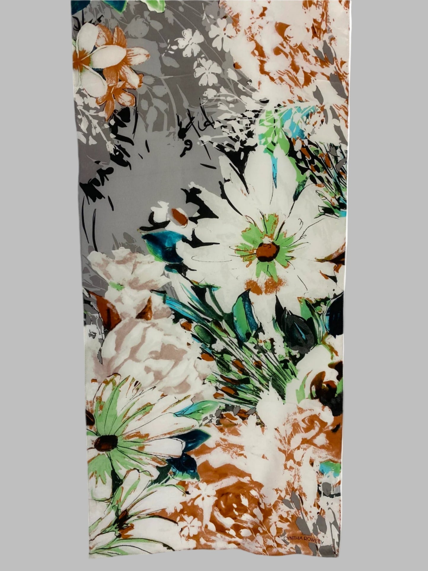 Cynthia Rowley Floral Art Silk Scarf - Long – 4925